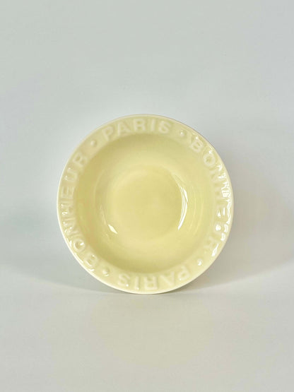 Claire Set. Aesthetic ceramic bowl and plate in cream colour. Complete crockery set. Cafe vibes gift set for girls.  Cute aesthetic
